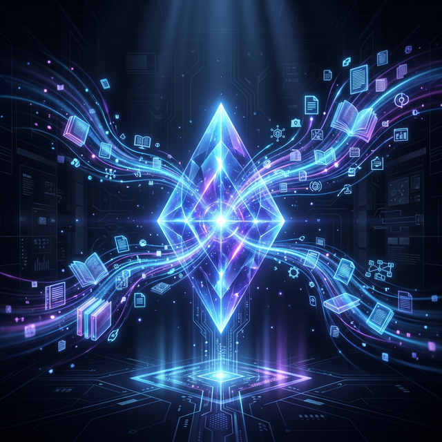 Knowledge base crystal visualization